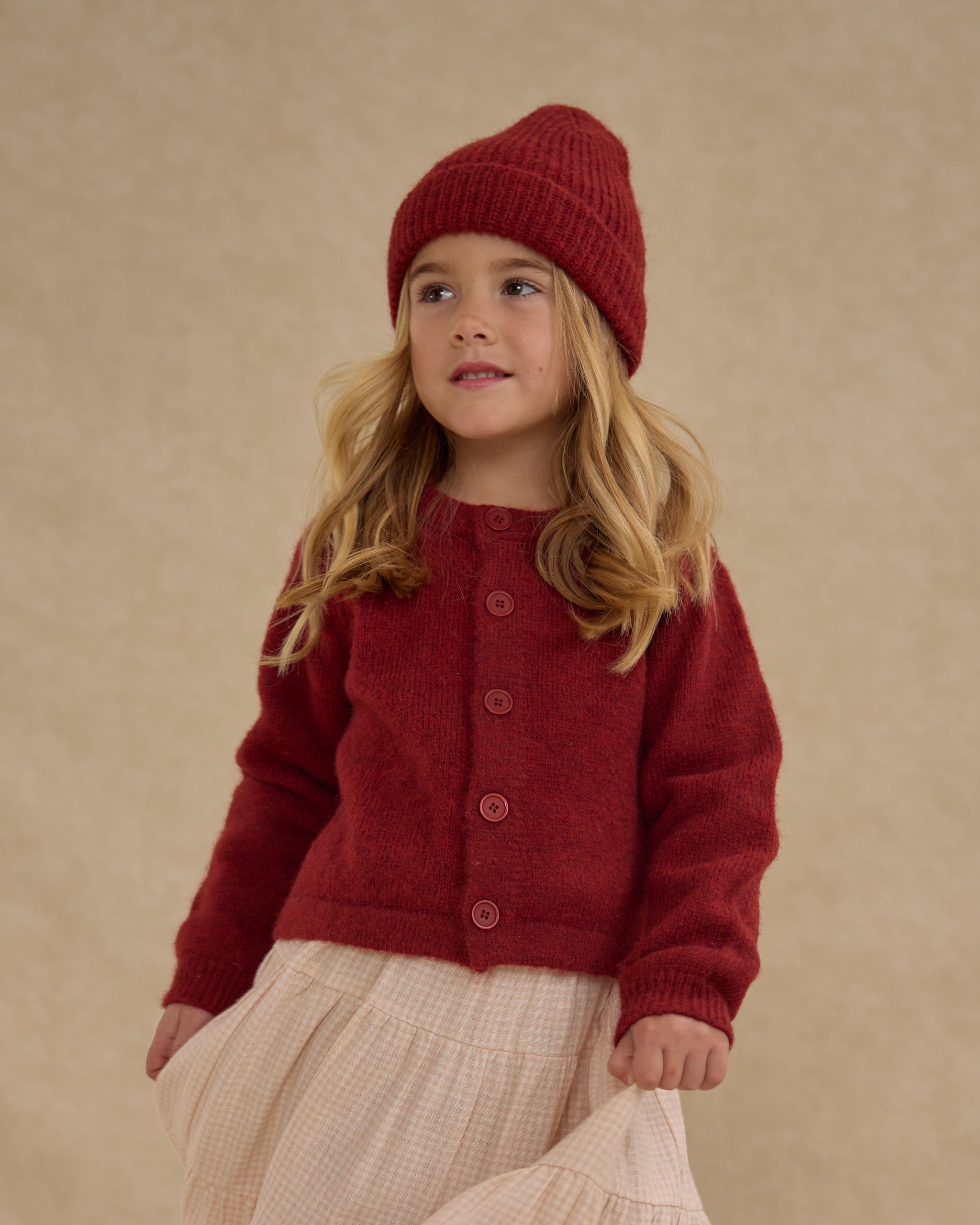 Fuzzy Cardigan (Ruby)