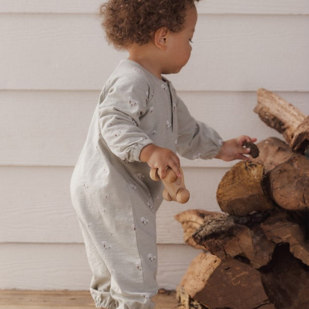Henley Jumpsuit (Mushrooms)