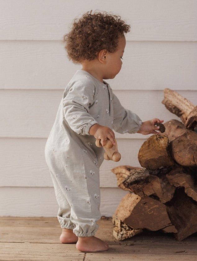 Henley Jumpsuit (Mushrooms)
