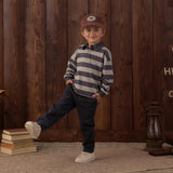 Rugby Polo (Sage Stripe)
