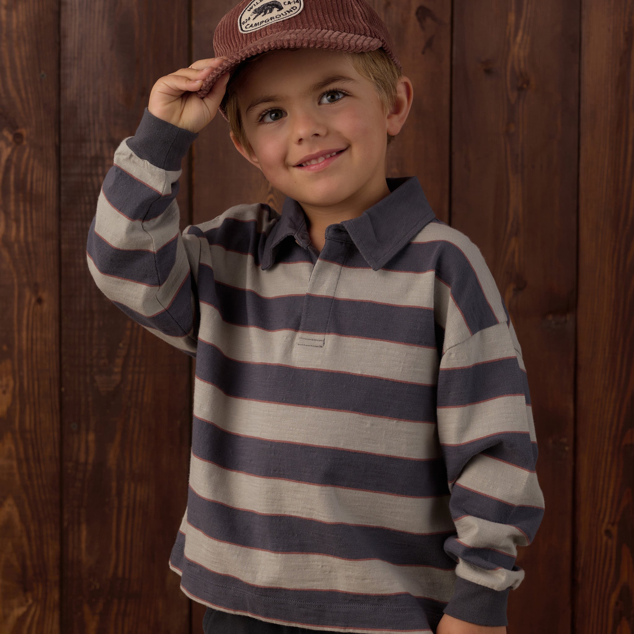 Rugby Polo (Sage Stripe)