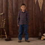 Collared Long Sleeve Shirt (Midnight Plaid)