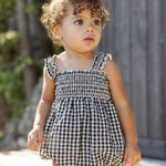 Julia Romper (Black Check)