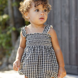 Julia Romper (Black Check)