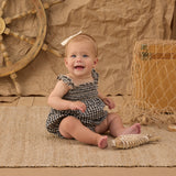 Julia Romper (Black Check)