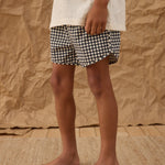 Swim Trunk (Black Gingham)