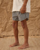 Swim Trunk (Black Gingham)