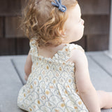 Crochet Bow Clip (Marine)
