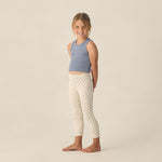 Ribbed Legging Set (Natural Blue Ditsy, Heathered Marine)