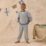 Oversized Crew (Marine Stripe)