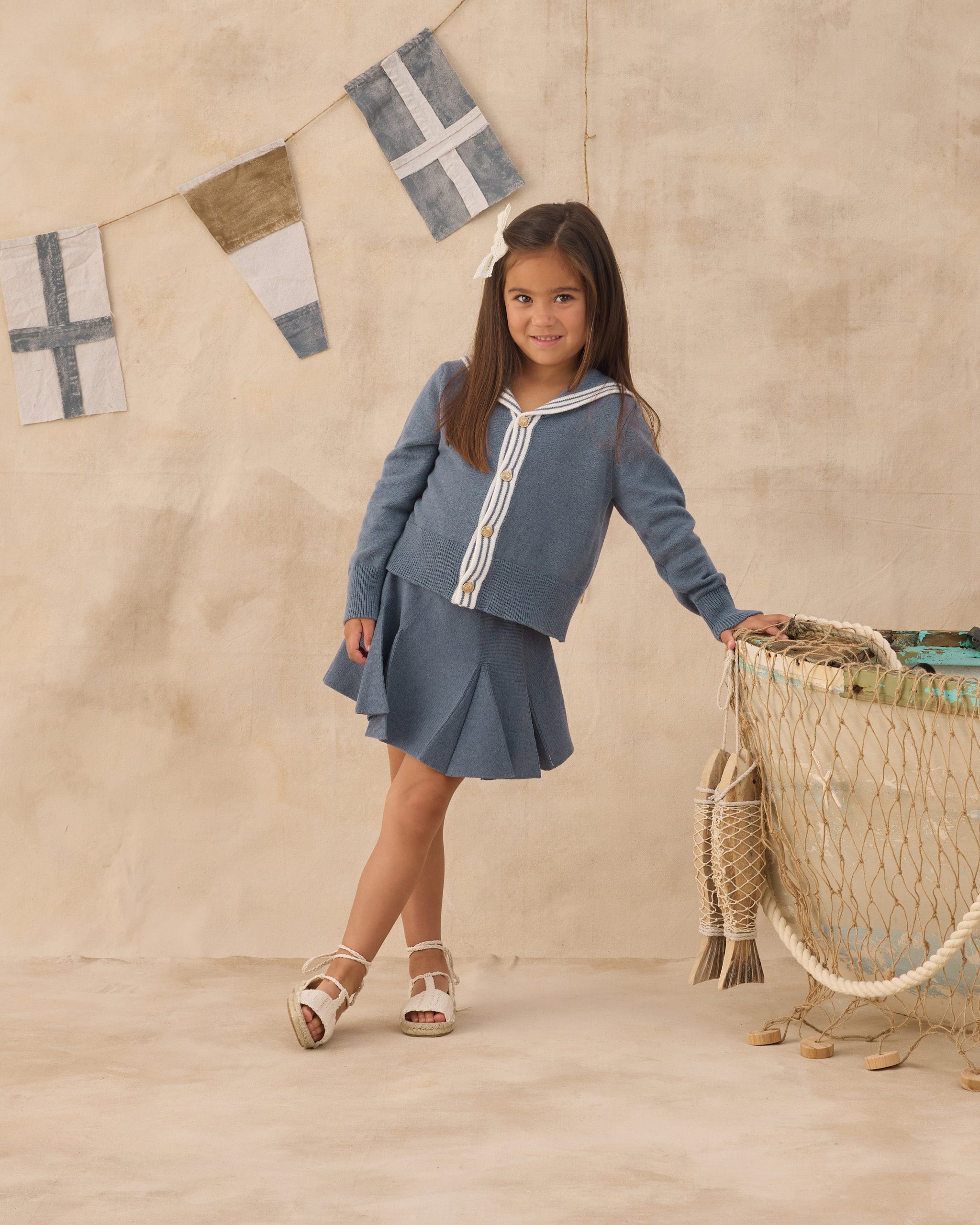 Sailor Cardigan (Marine)