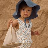 Skirted One-Piece (Nautical)