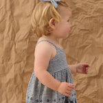 Set of 2 Bows (Marine Gingham)