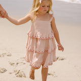 Ruffled Swing Dress (Petal Gingham)