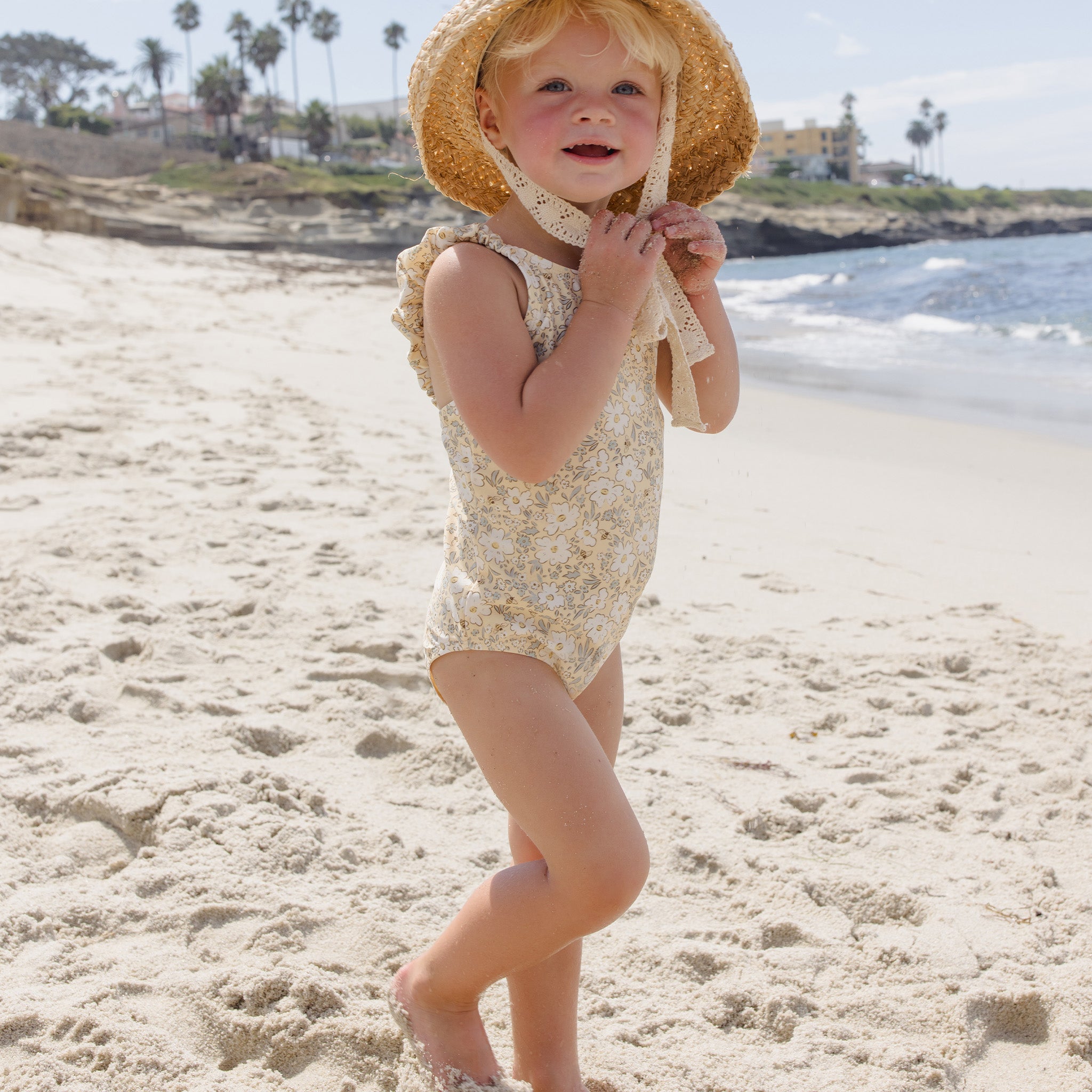 Scrunch One-Piece (Lemon Meadow)