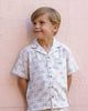 Lapel Collar Shirt (Palm Trees)