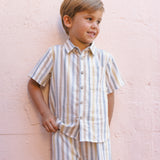 Lapel Collar Shirt (Palm Trees)