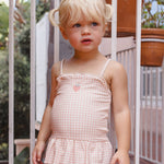 Tori Skirted One-Piece (Petal Gingham)