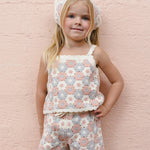 Lili Knit Set (Blue/Light Pink/Ivory)