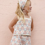Lili Knit Set (Blue/Light Pink/Ivory)