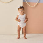 Moxie One-Piece Suit (Periwinkle Stripe)