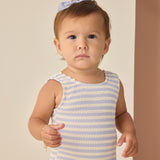 Moxie One-Piece Suit (Periwinkle Stripe)