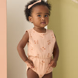 Cinch Playsuit (Cherry Bows)