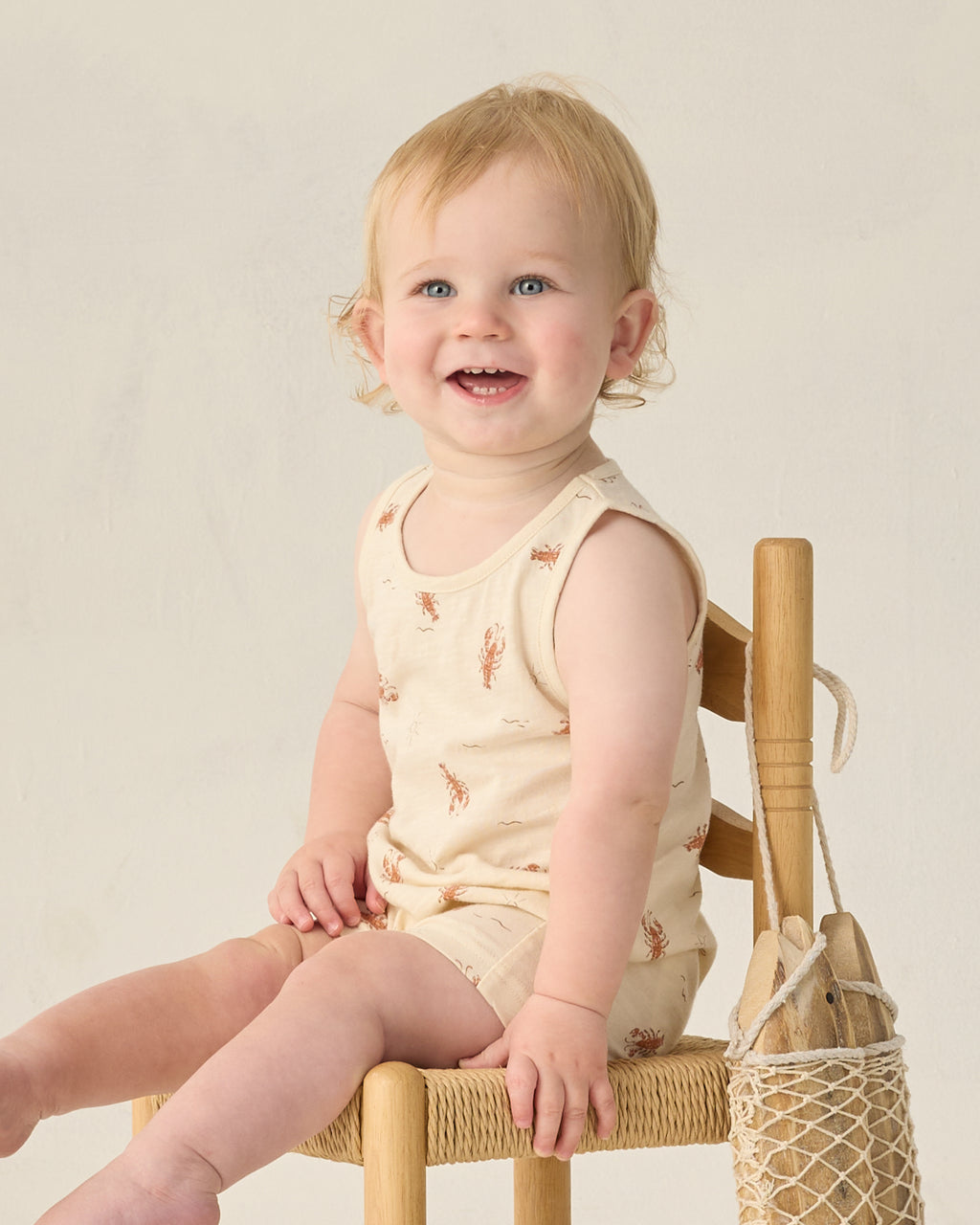 Sleeveless One-Piece (Lobster)