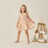 Collared Babydoll Dress (Cherry Check)