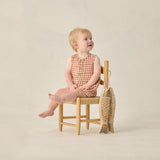 Mavrick Romper (Poppy Gingham)