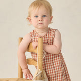 Mavrick Romper (Poppy Gingham)