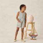 Dani Romper (Navy Stripe)