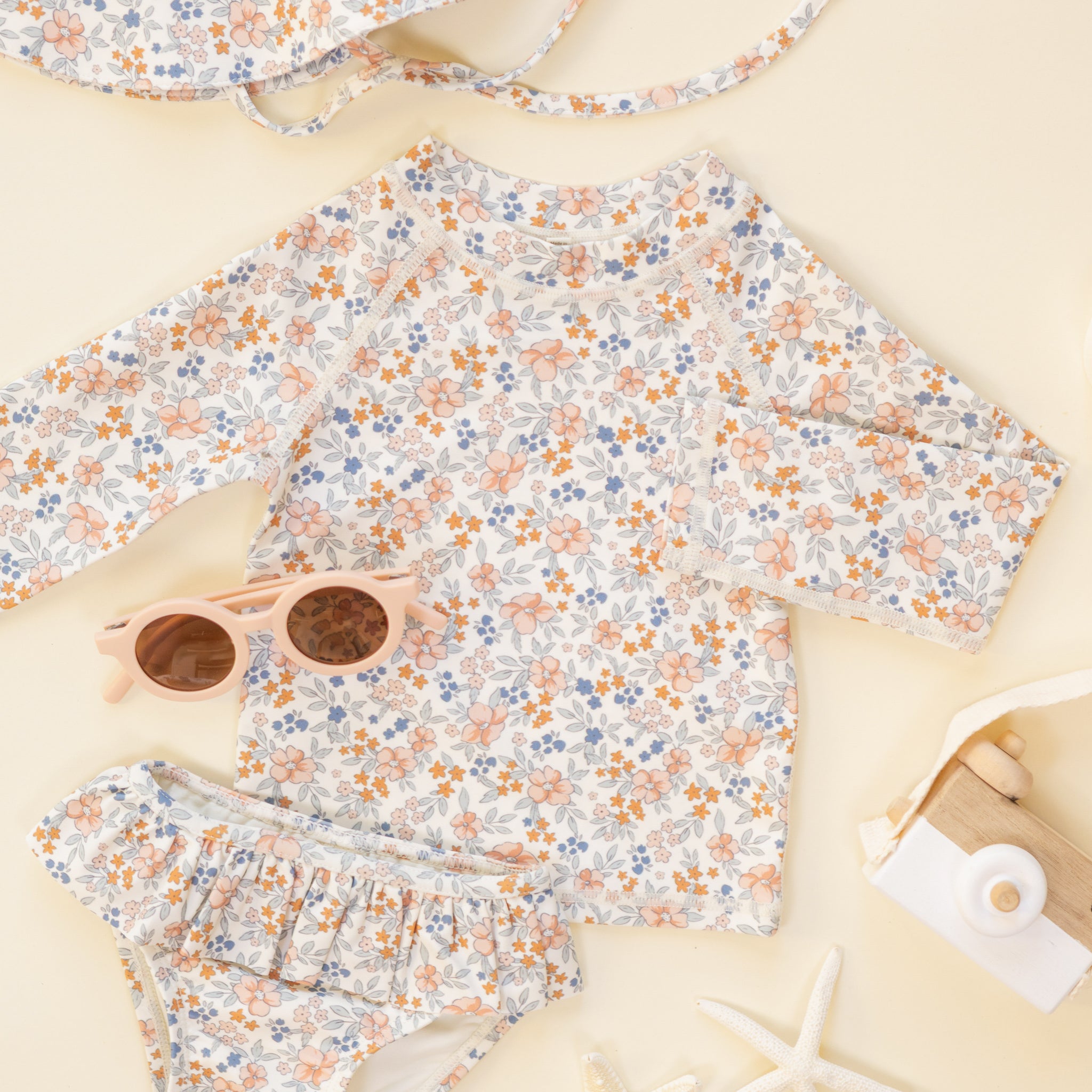 Rashguard Girls Set (Flower Fields)