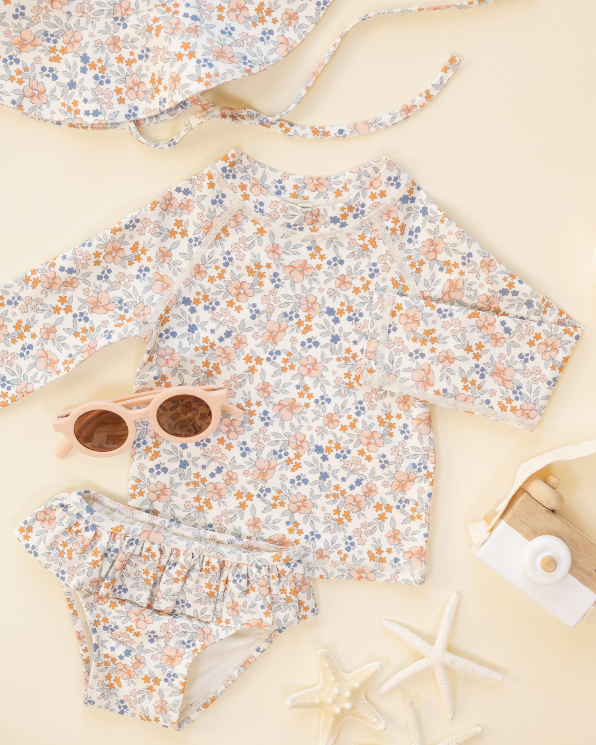 Rashguard Girls Set (Flower Fields)