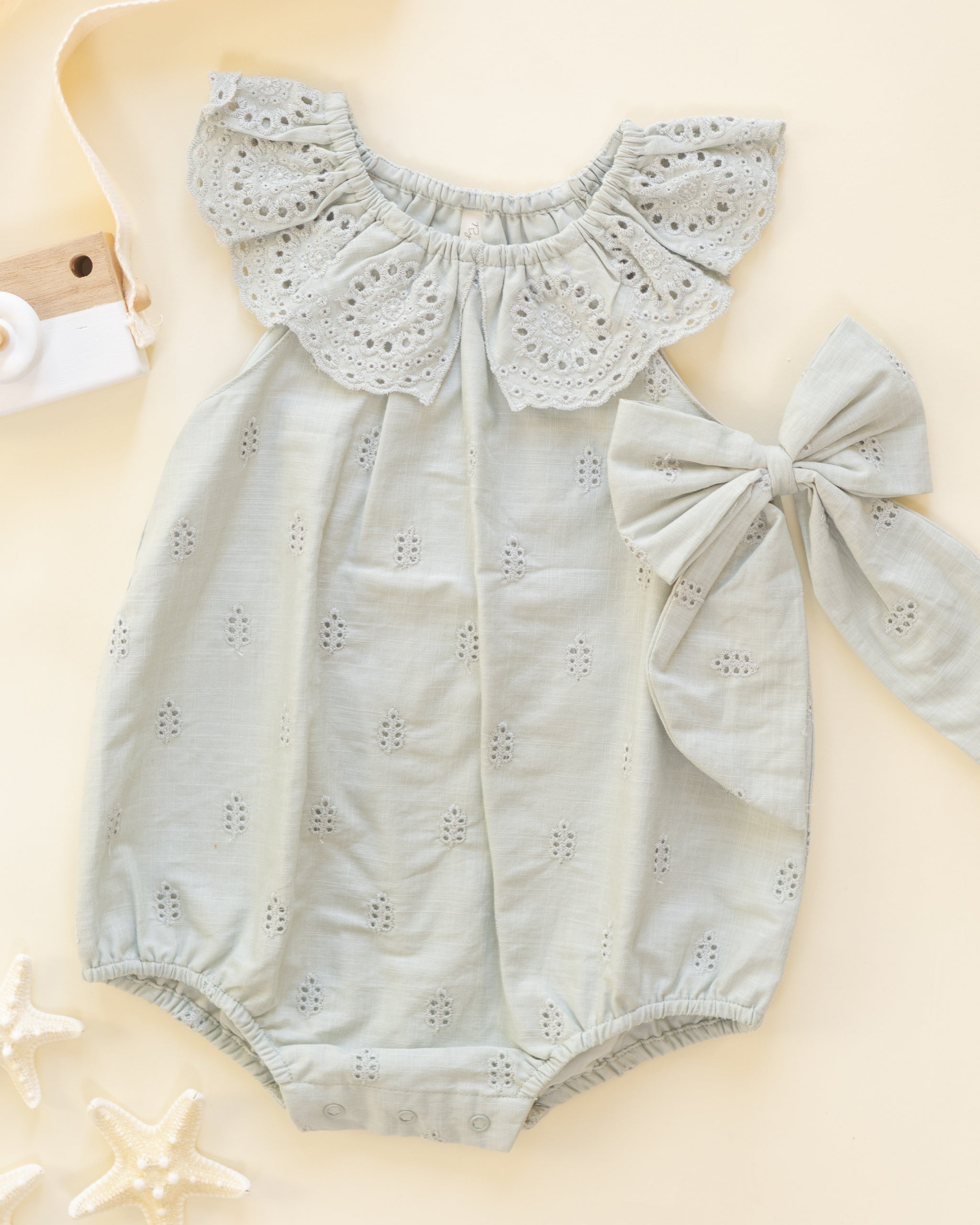Myla Romper (Seafoam)