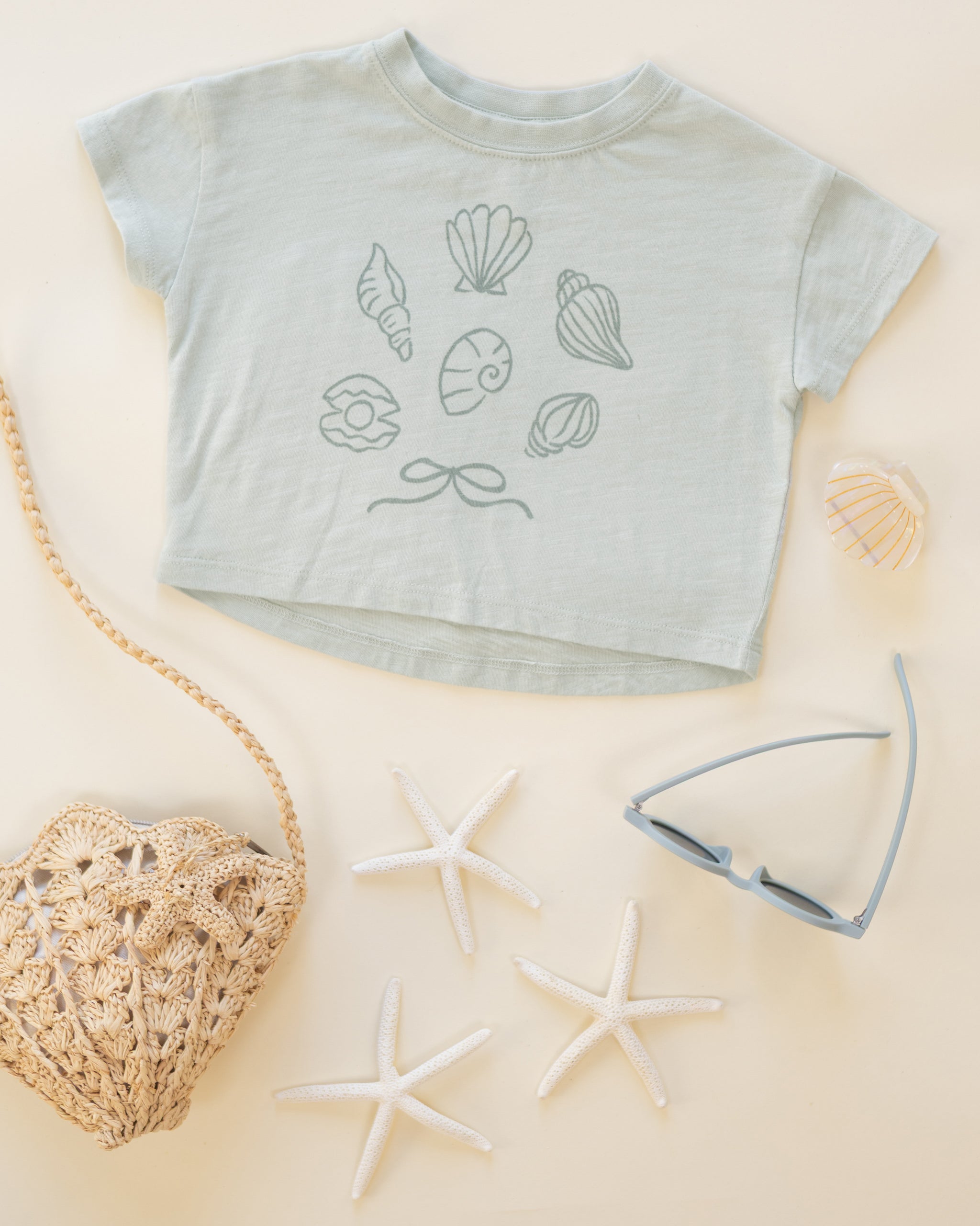 Boxy Tee (Seashells)