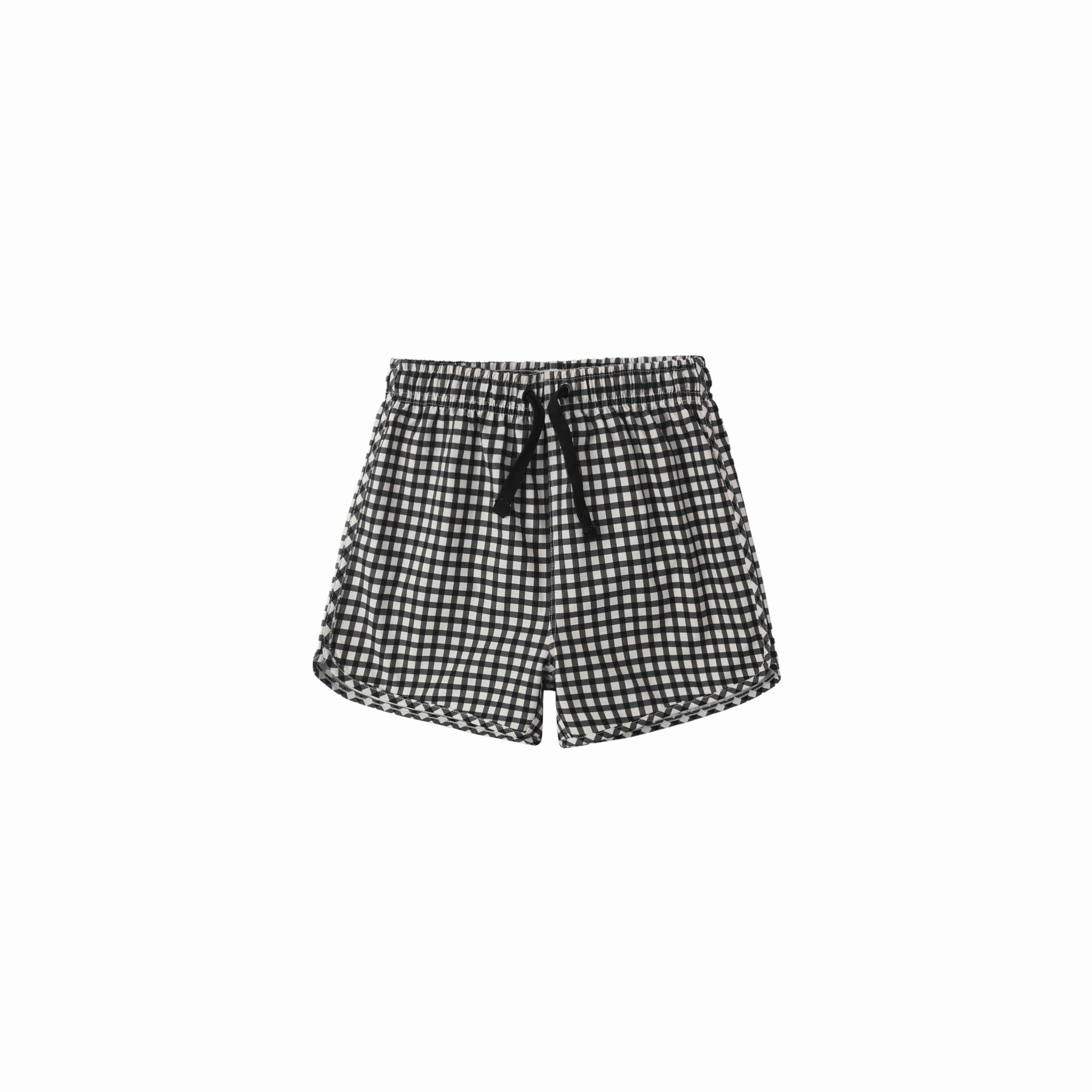 Swim Trunk (Black Gingham)