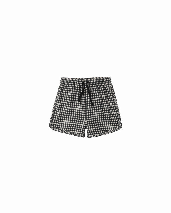 Swim Trunk (Black Gingham)