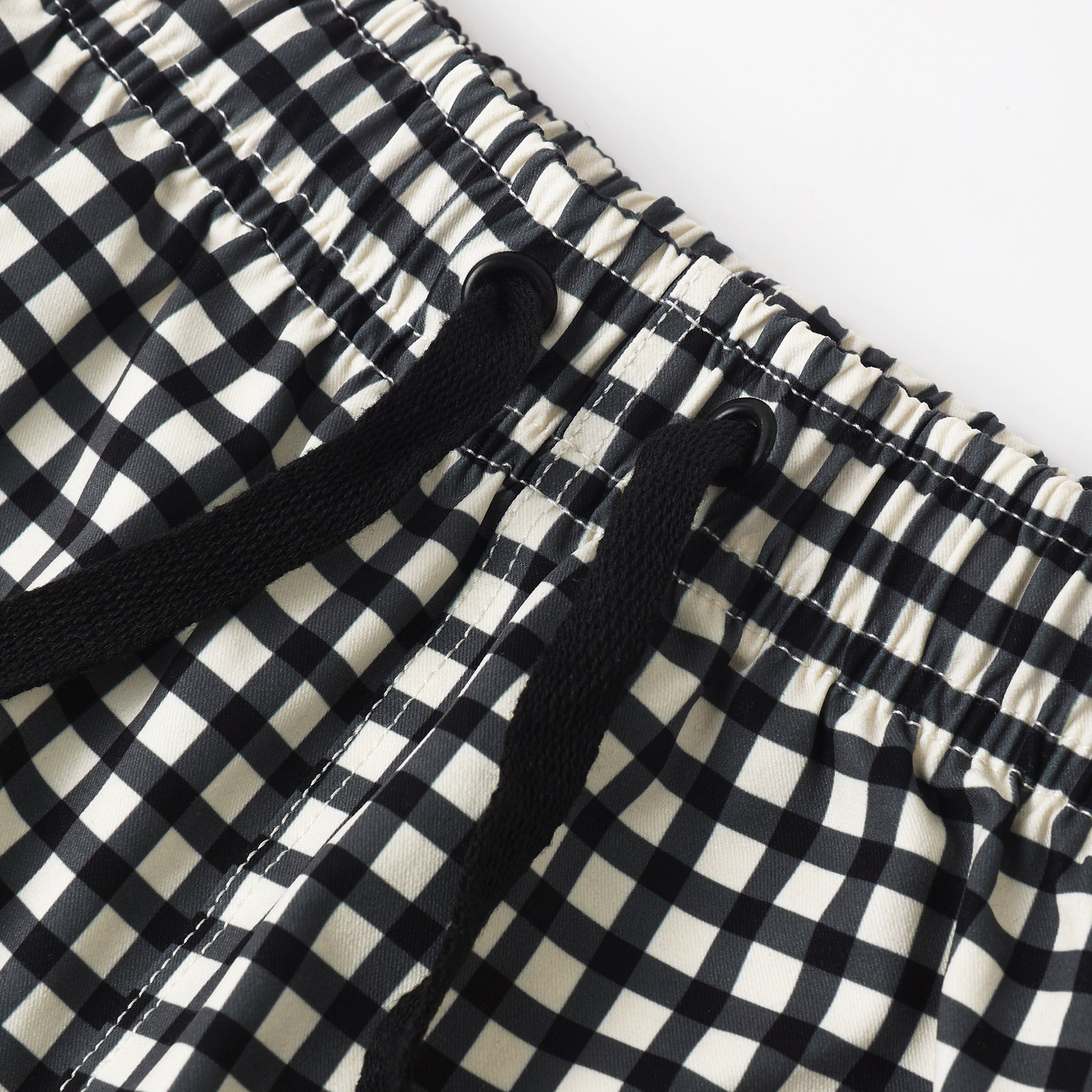 Swim Trunk (Black Gingham)