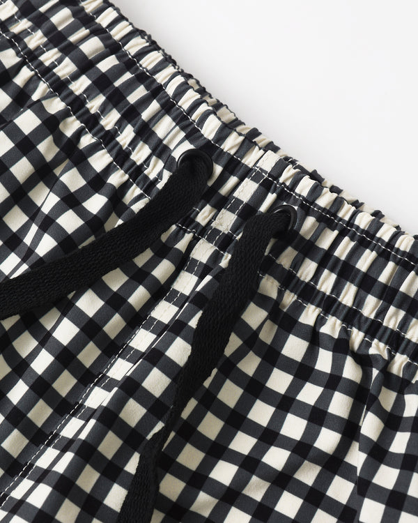 Swim Trunk (Black Gingham)