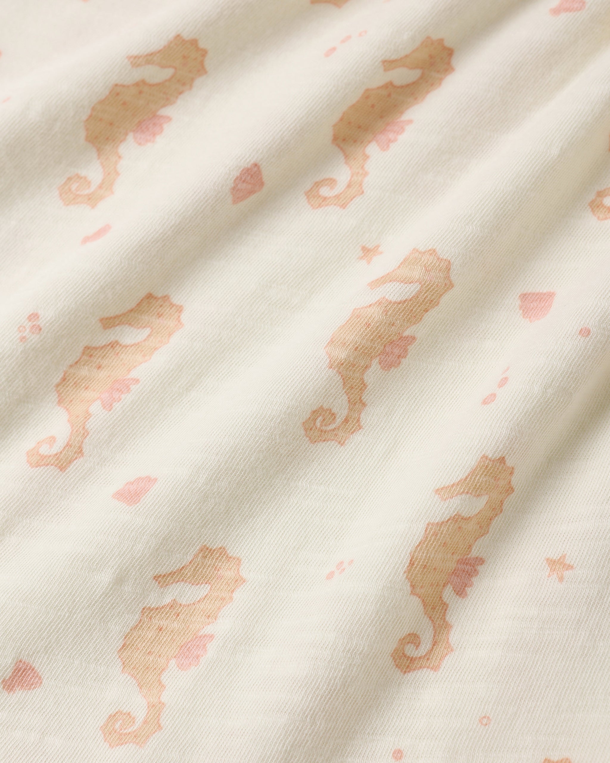 Sage Jersey Dress (Seahorses)