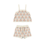 Lili Knit Set (Blue/Light Pink/Ivory)