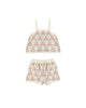 Lili Knit Set (Blue/Light Pink/Ivory)