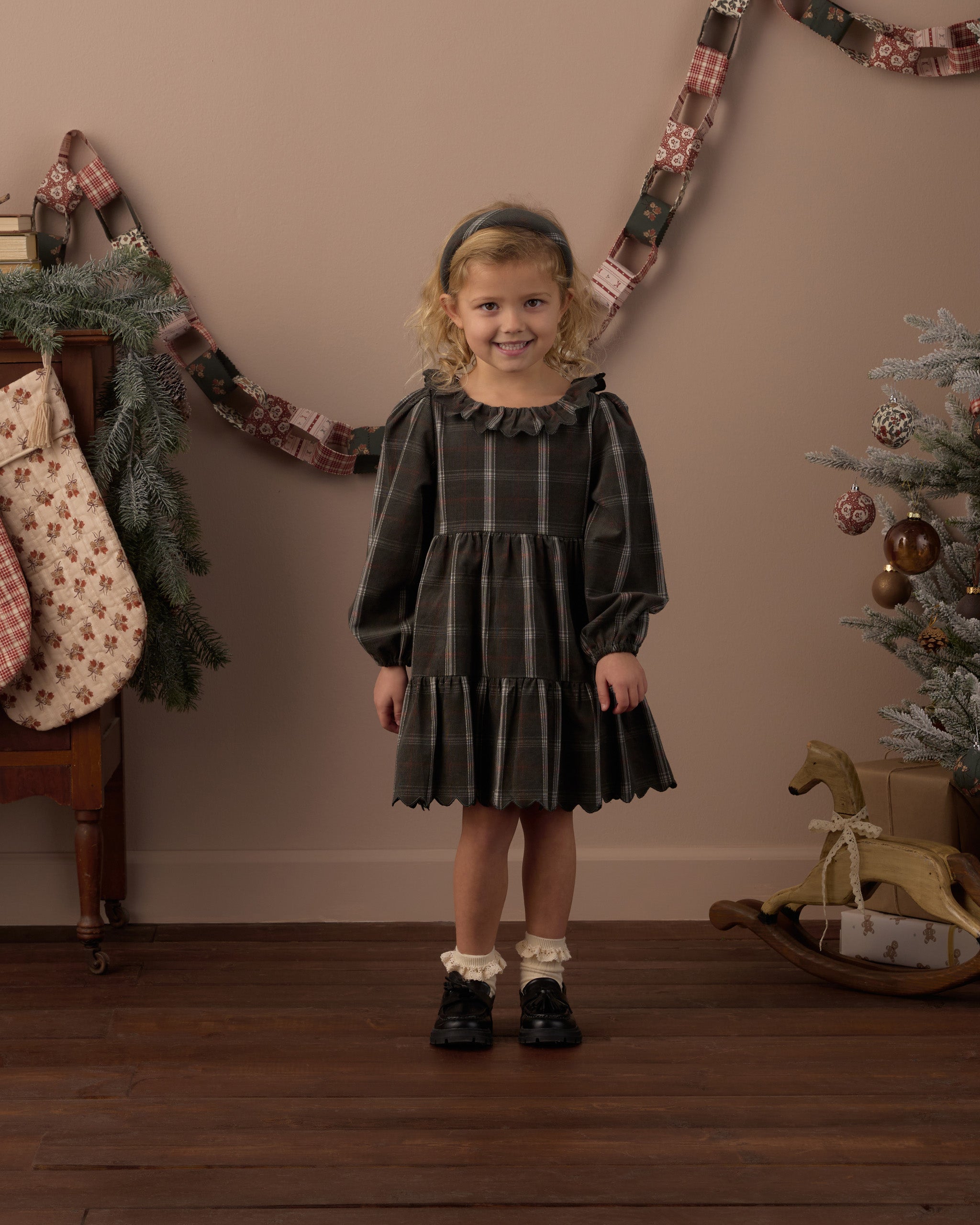 Fran Dress (Holiday Plaid)