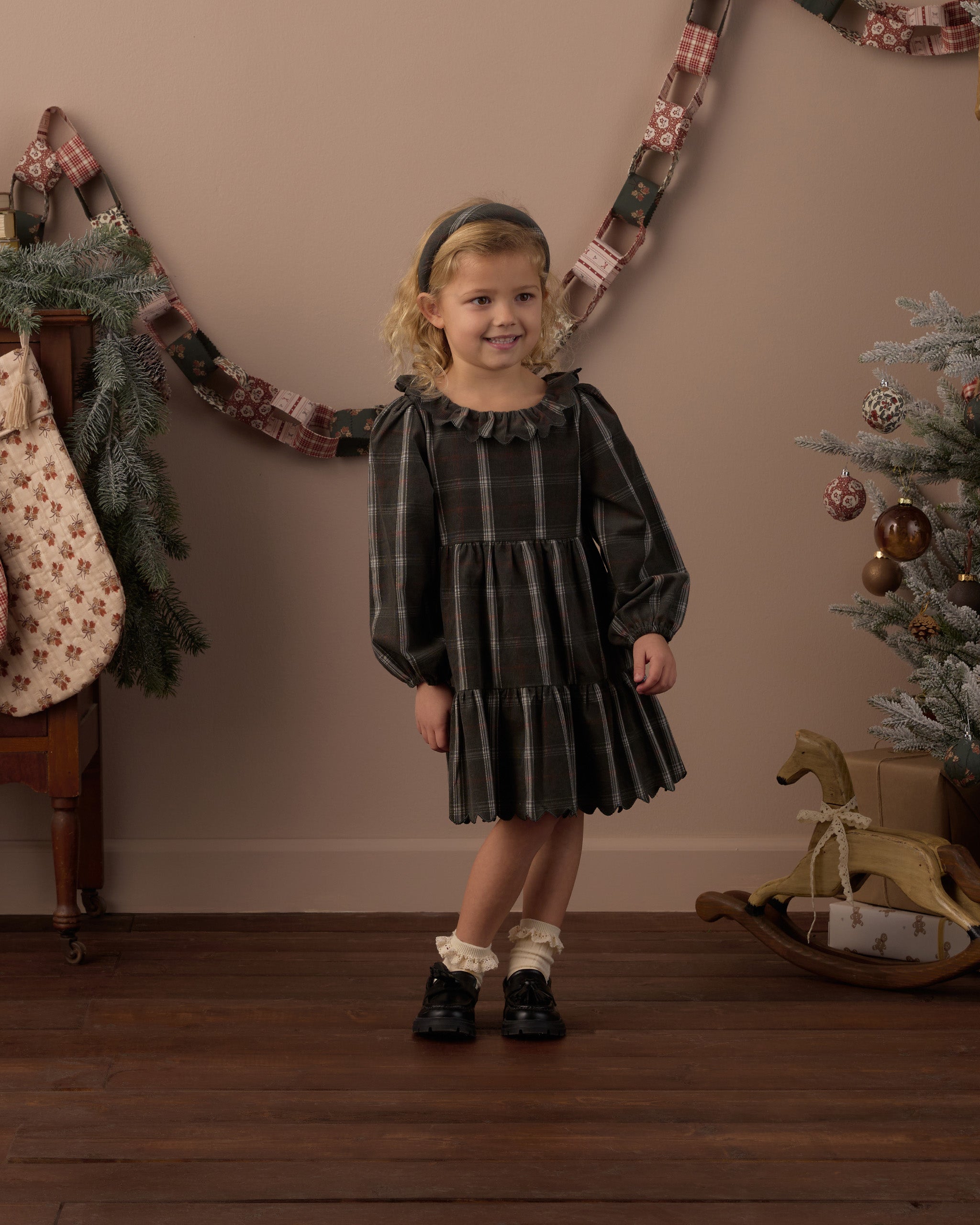 Fran Dress (Holiday Plaid)