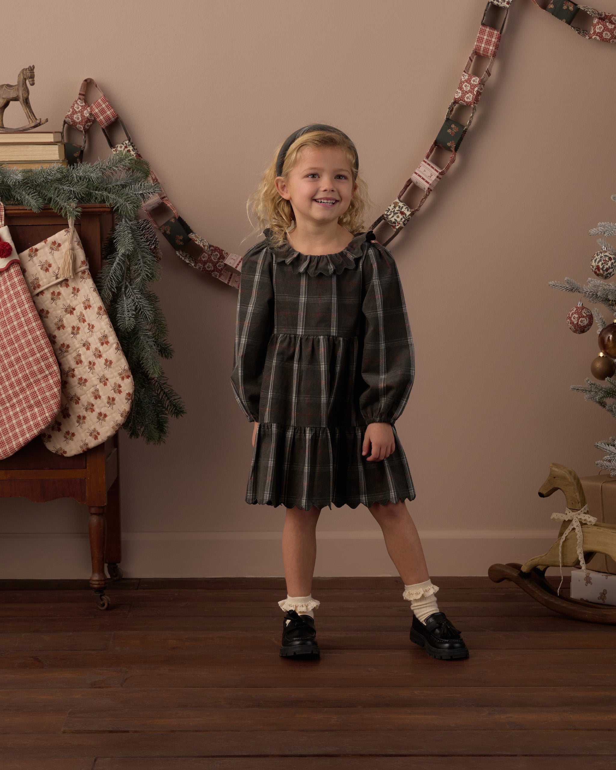 Fran Dress (Holiday Plaid)