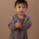 Fair Isle Romper (Slate)