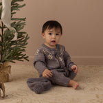 Fair Isle Romper (Slate)
