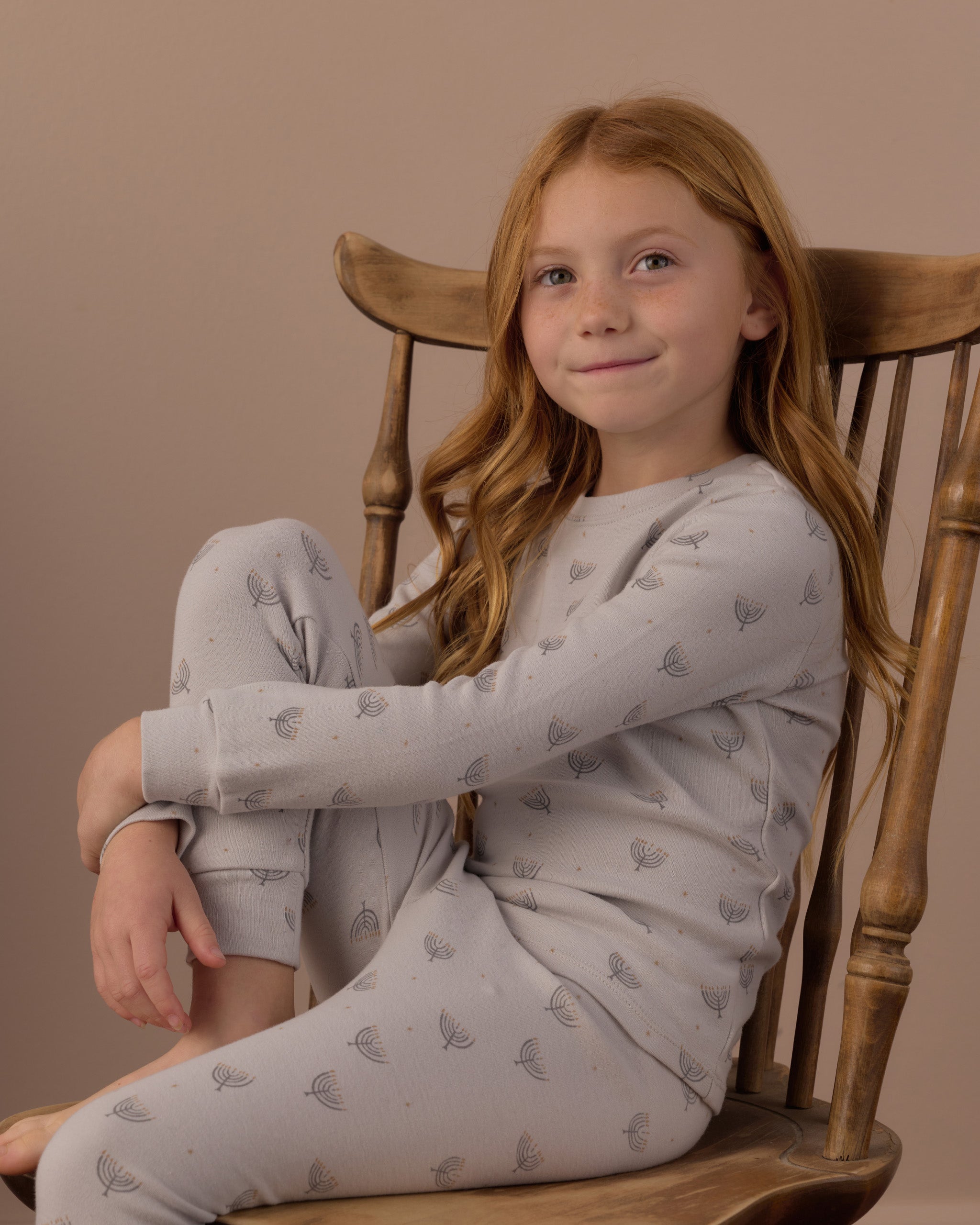 Organic Long Sleeve Pajama Set (Hanukkah)