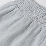 Wrap Ruffle Skirt (Heathered Light Blue)